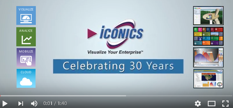 Vídeo ICONICS comemora 30 anos de softwares para automação industrial